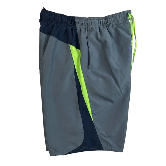 SH689 Mens Nike Athletic Brand Performance Beach Lined Swim Trunks M - Picture 3 of 7